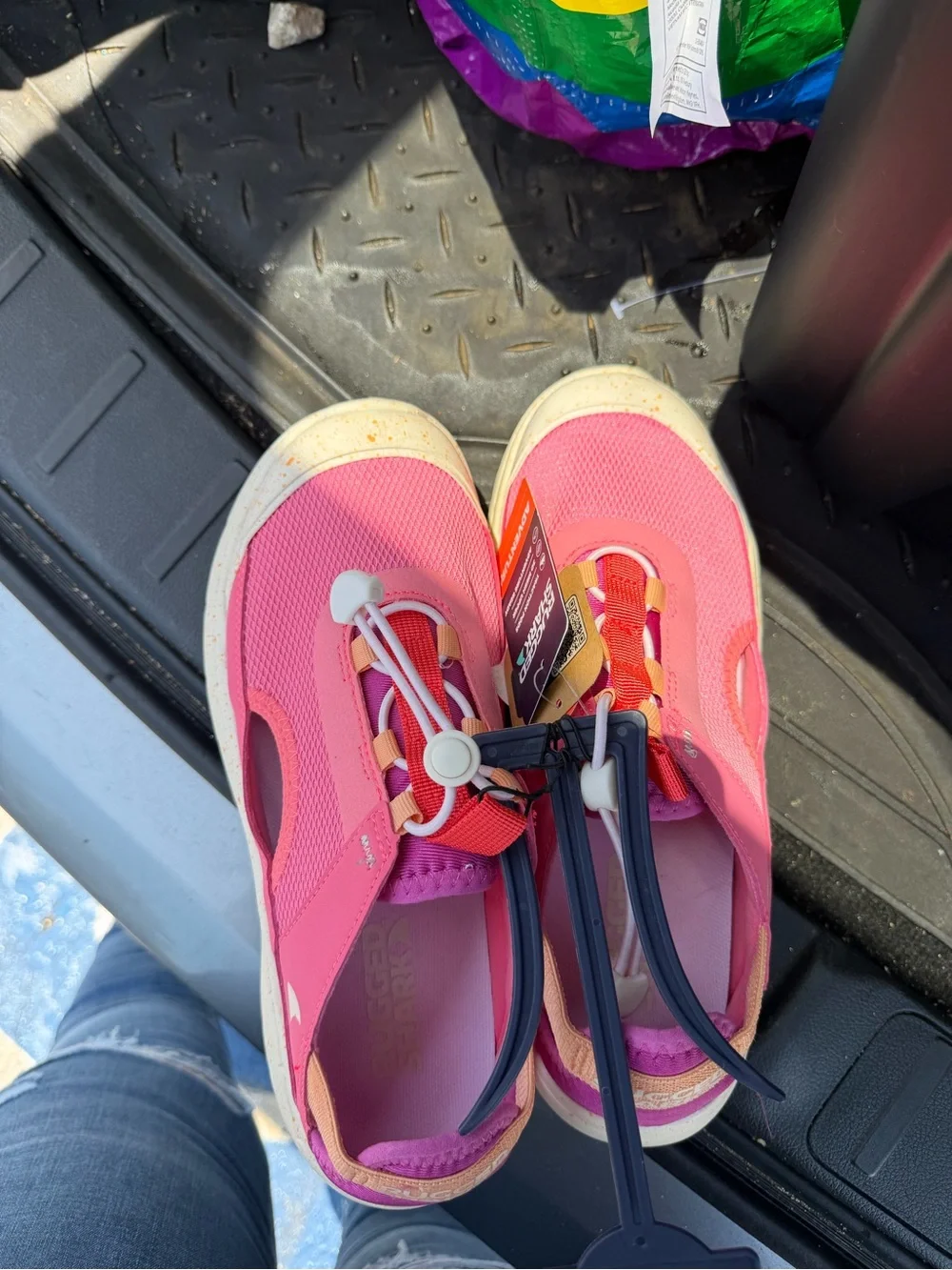 Children's Pink Water Shoe with Easy Bungee Fit